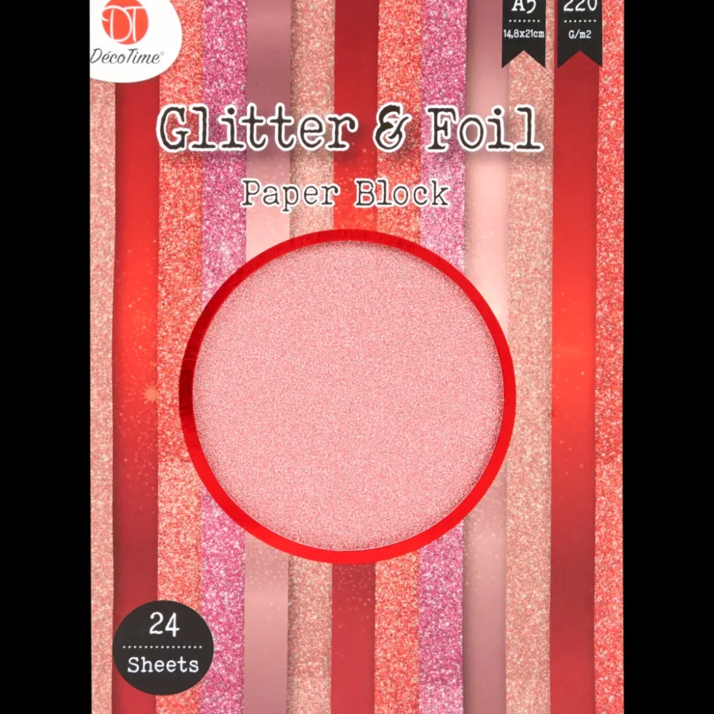 DécoTime metallic folie en glitterpapier | Action NL Discount