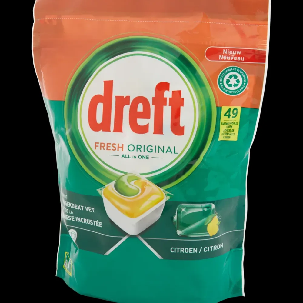 Dreft All-in-1 vaatwastabletten Fresh Original | Action NL