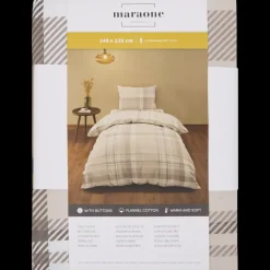 Flanel dekbedovertrek 140 x 200 cm | Action NL New