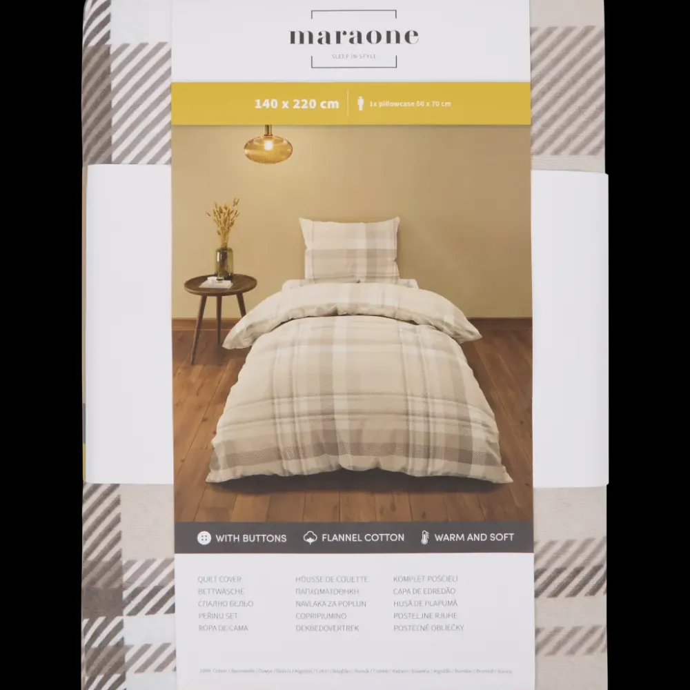 Flanel dekbedovertrek 140 x 200 cm | Action NL New