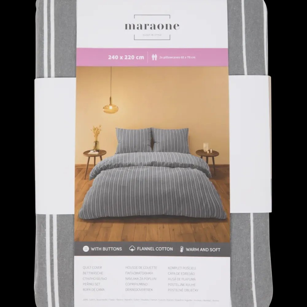 Flanel dekbedovertrek 240 x 220 cm | Action NL Hot