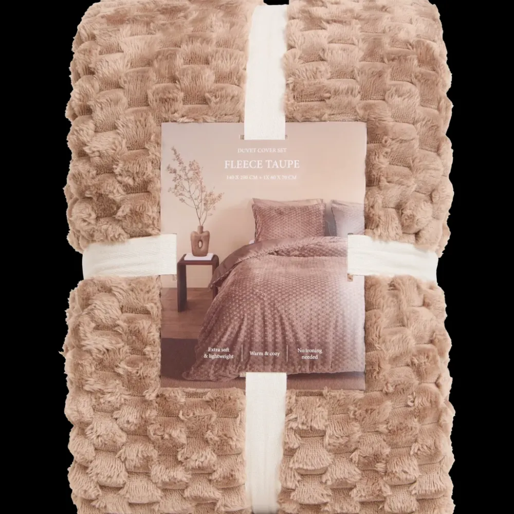 Fleece dekbedovertrek Coco 140 x 200 cm | Action NL Sale