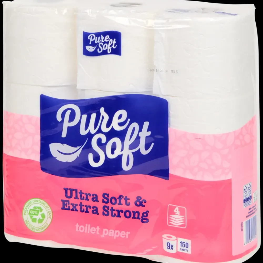 Pure Soft toiletpapier Ultra Soft & Extra Strong 9 Stuks | Action NL Online